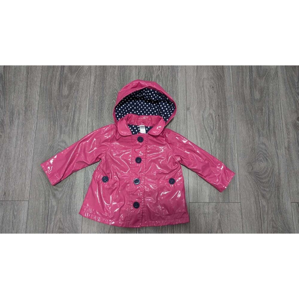 Baby Girl’s Magenta Rain Coat Size 12 Months